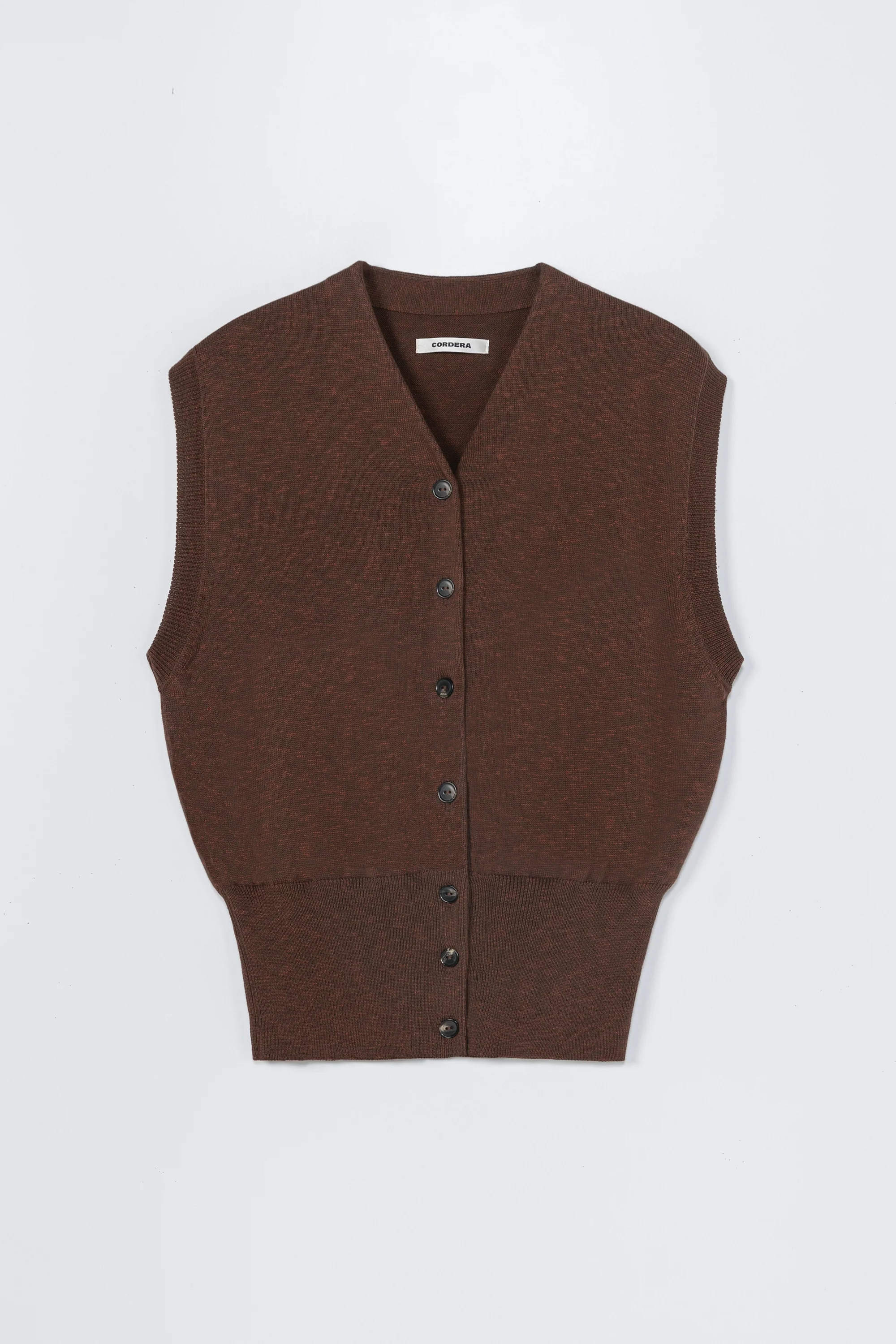 FLECKED COTTON WAISTCOAT - Image 4