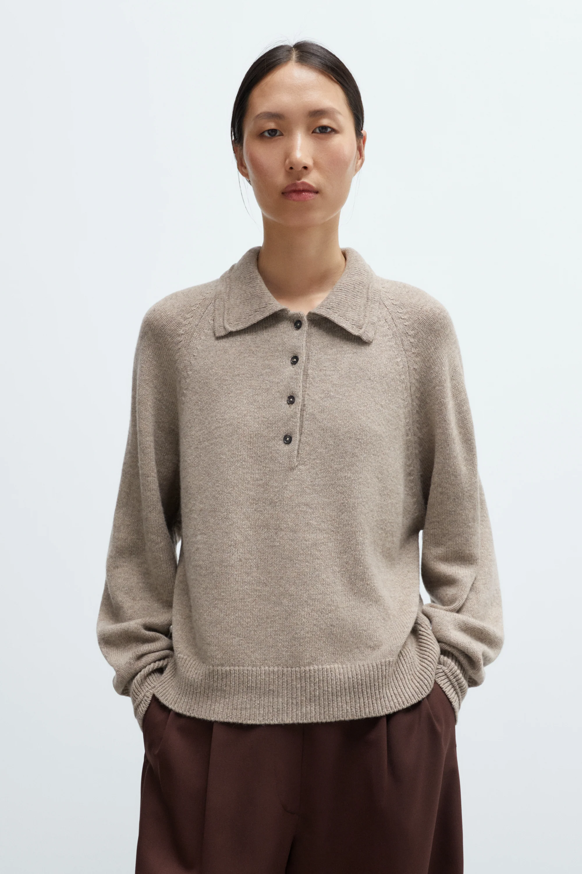 MERINO WOOL POLO SWEATER - Image 2