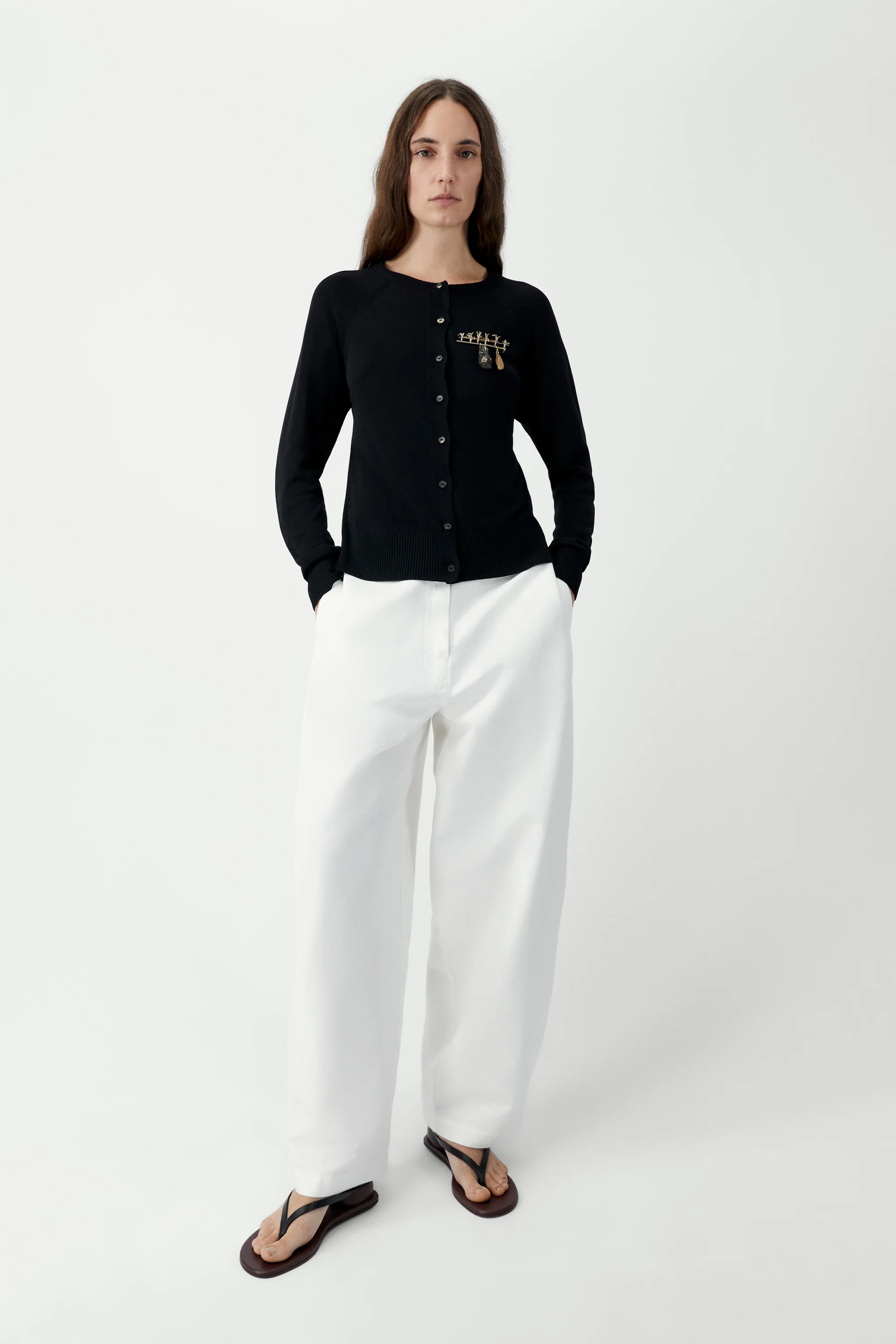 OPEN-BACK CARDIGAN