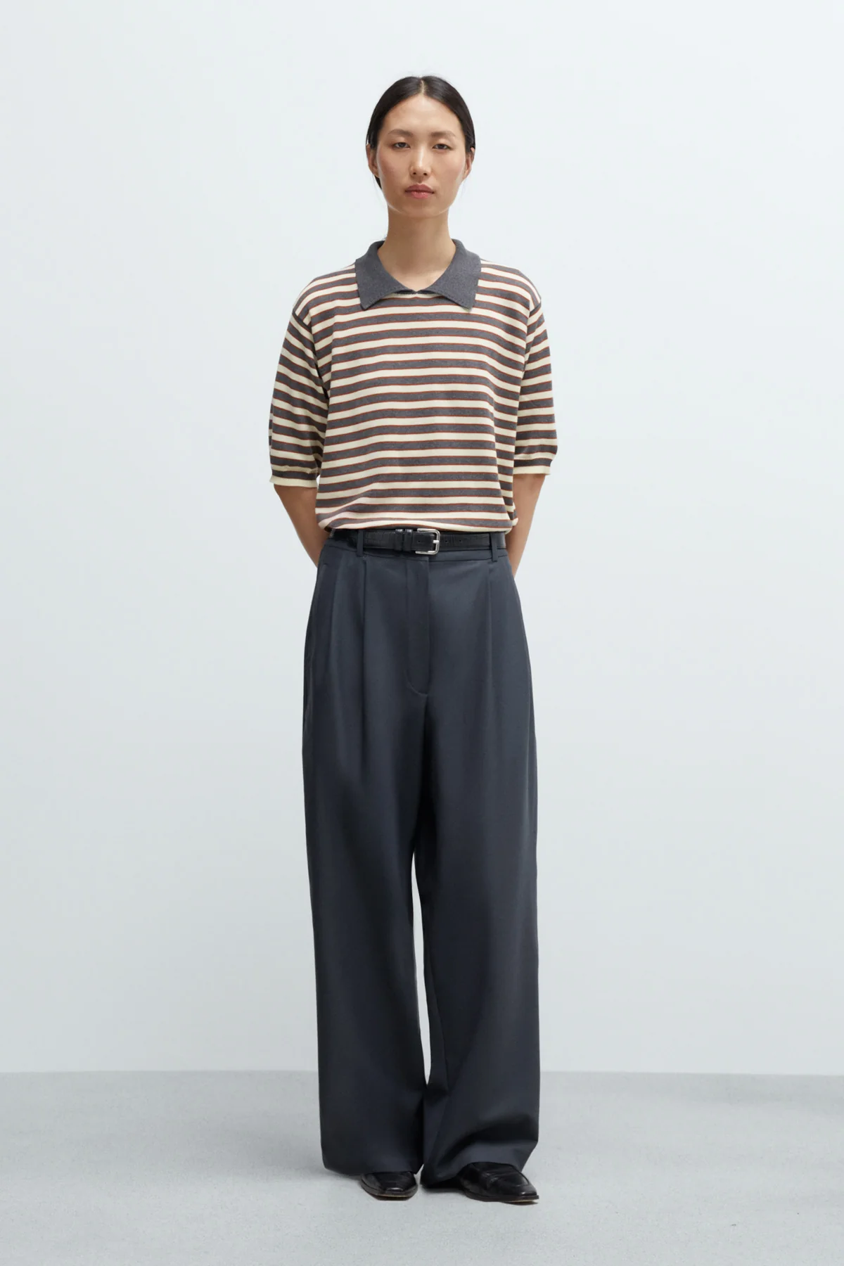 ORGANIC COTTON STRIPED POLO