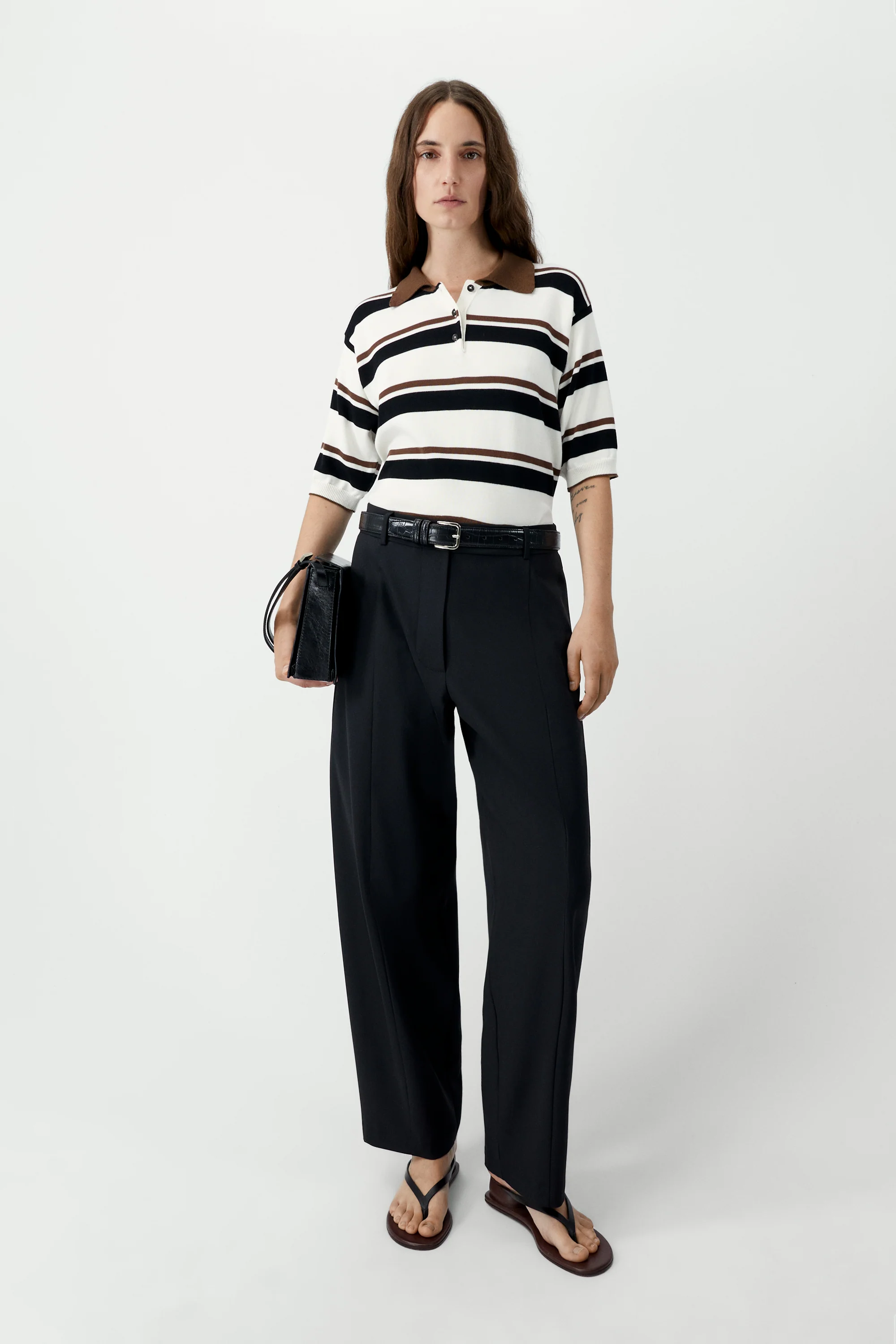 ORGANIC COTTON STRIPED POLO