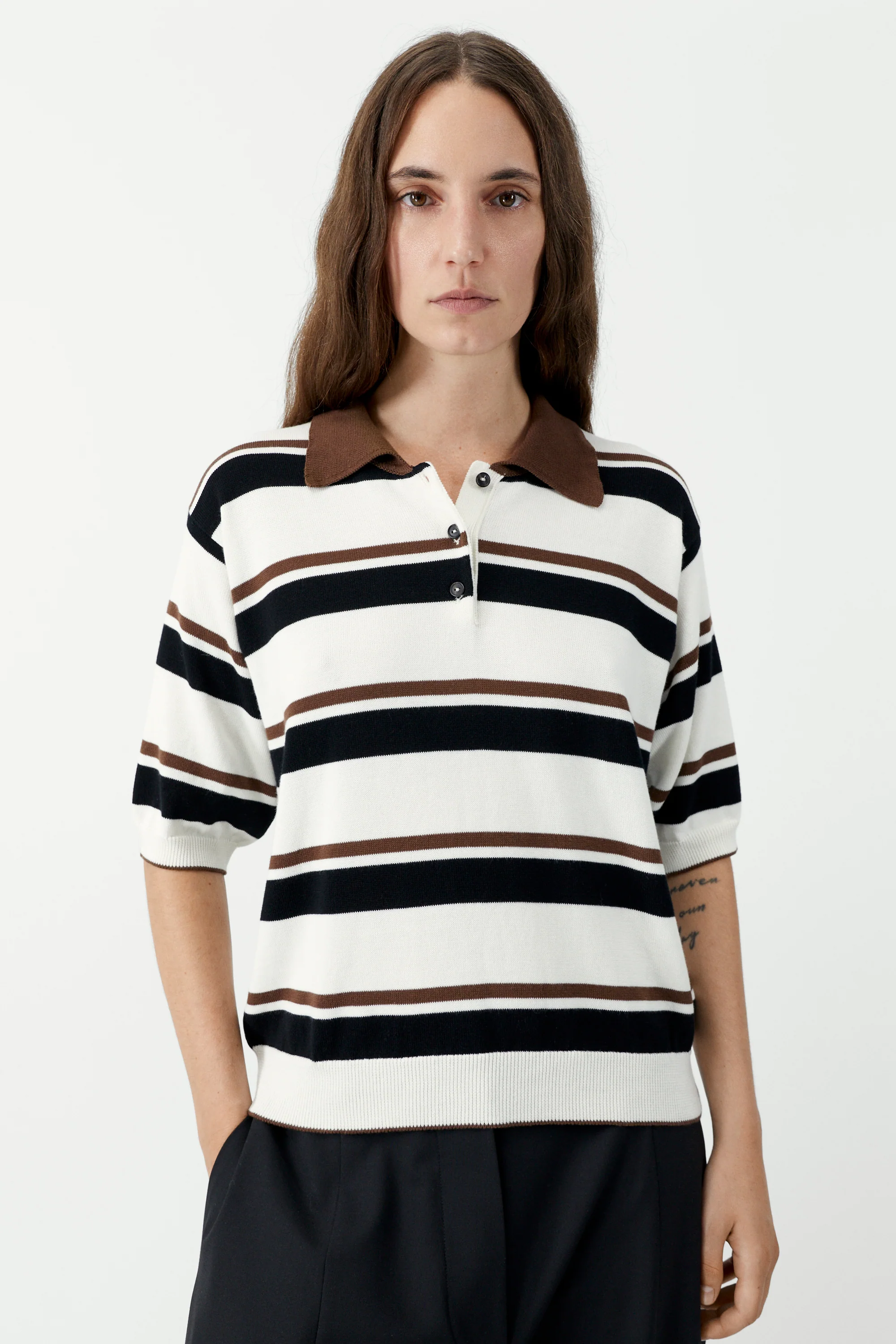 ORGANIC COTTON STRIPED POLO - Image 2