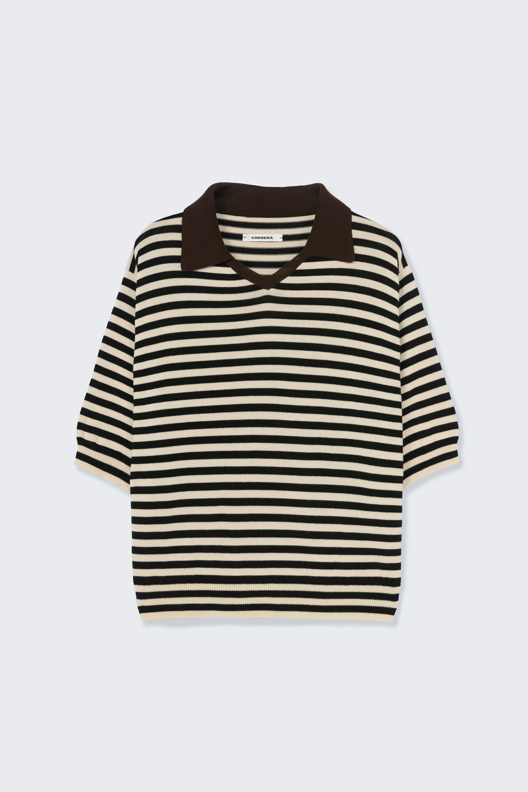 ORGANIC COTTON V-NECK POLO - Image 4